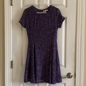 Francesca’s purple lace dress